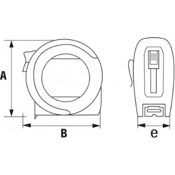 SAM UB 3m Tape Measure, Metric & Imperial - UB-316N-FME product image
