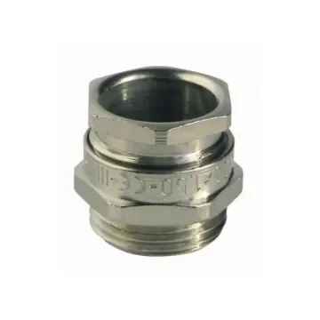 Capri ISOCAP Series Silver Nickel Plated Brass Cable Gland, M63 Thread, 31mm min., 42.5mm max., IP66 - CAP616374 product image