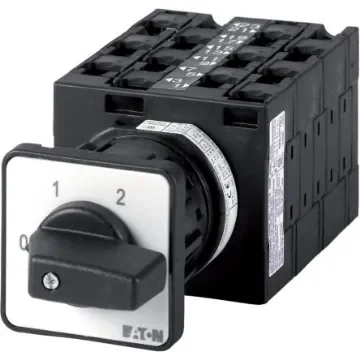 Eaton, 1P 12 Position 30° Multi Step Cam Switch, 690V (Volts), 32A, Toggle Actuator - 004322 T3-6-15253/EZ product image