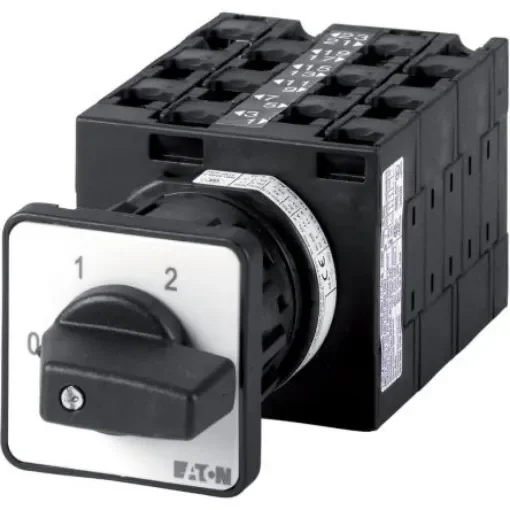 Eaton, 1P 12 Position 30° Multi Step Cam Switch, 690V (Volts), 32A, Toggle Actuator - 004322 T3-6-15253/EZ product image