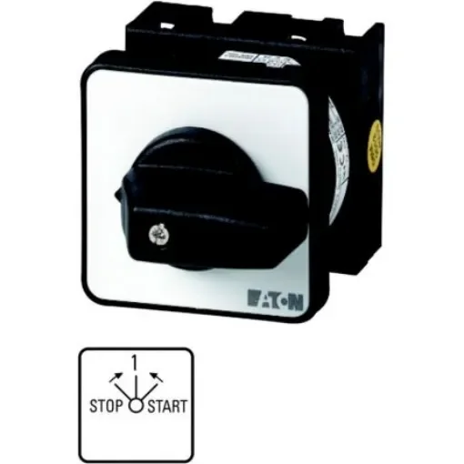 Eaton, 1P 3 Position 45° On-Off Cam Switch, 690V (Volts), 20A, Toggle Actuator - 009246 T0-1-15362/E product image
