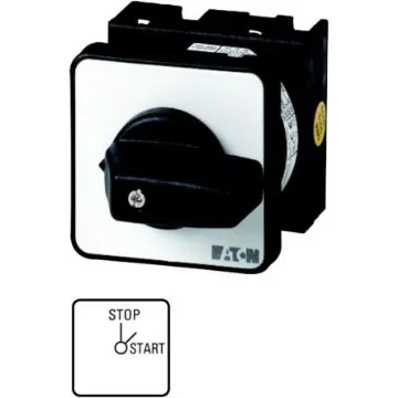 Eaton, 1P 2 Position 45° On-Off Cam Switch, 690V (Volts), 20A, Rotary Actuator - 009267 T0-1-15411/E product image