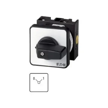Eaton, 1P 2 Position 90° On-Off Cam Switch, 690V (Volts), 20A, Rotary Actuator - 009296 T0-1-15471/E product image