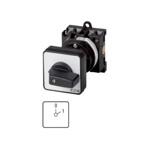 Eaton, 2P 2 Position 60° On-Off Cam Switch, 690V (Volts), 20A, Toggle Actuator - 009481 T0-1-8201/Z product image