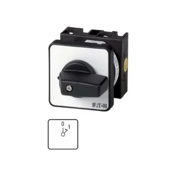Eaton, 2P 2 Position 45° On-Off Cam Switch, 690V (Volts), 20A, Toggle Actuator - 009488 T0-1-8205/E product image