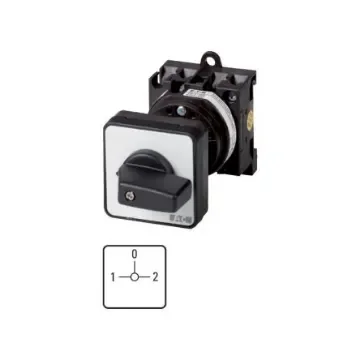 Eaton, 1P 3 Position 90° Changeover Cam Switch, 690V (Volts), 20A, Short Thumb Grip Actuator - 009559 T0-1-8218/Z product image