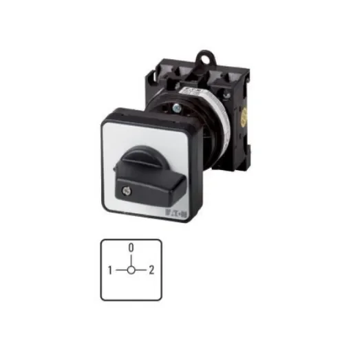 Eaton, 1P 3 Position 90° Changeover Cam Switch, 690V (Volts), 20A, Short Thumb Grip Actuator - 009559 T0-1-8218/Z product image