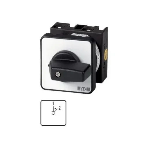 Eaton, 1P 2 Position 45° Changeover Cam Switch, 690V (Volts), 20A, Short Thumb Grip Actuator - 009740 T0-1-8295/EZ product image