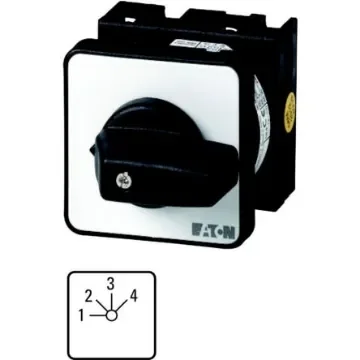 Eaton, 1P 4 Position 45° Multi Step Cam Switch, 690V (Volts), 20A, Toggle Actuator - 011152 T0-2-149/E product image