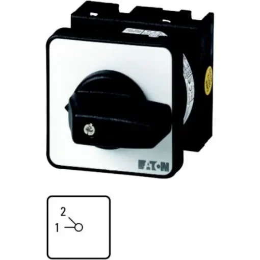 Eaton, 2P 2 Position 45° Multi Step Cam Switch, 690V (Volts), 20A, Toggle Actuator - 011276 T0-2-15136/E product image
