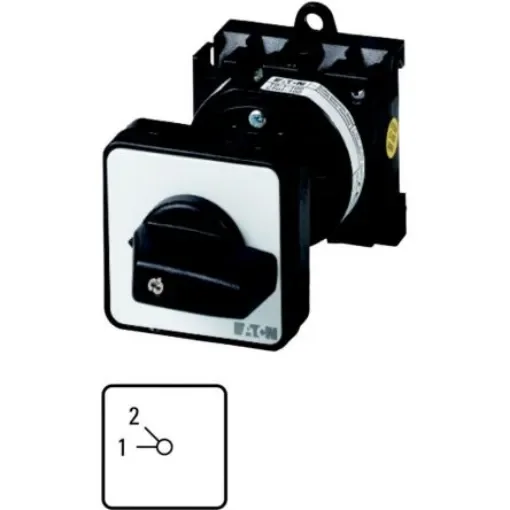 Eaton, 2P 2 Position 45° Multi Step Cam Switch, 690V (Volts), 20A, Toggle Actuator - 011281 T0-2-15136/Z product image