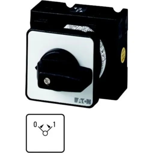 Eaton, 2P 3 Position 45° On-Off Cam Switch, 690V (Volts), 20A, Toggle Actuator - 011354 T0-2-15361/E product image