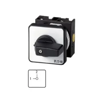 Eaton, 2P 2 Position 90° Changeover Cam Switch, 690V (Volts), 20A, Toggle Actuator - 011396 T0-2-15442/E product image