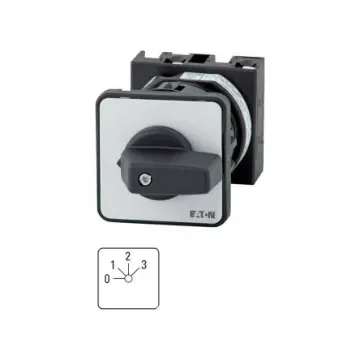 Eaton, 1P 4 Position 45° Multi Step Cam Switch, 690V (Volts), 20A, Toggle Actuator - 011503 T0-2-171/EZ product image
