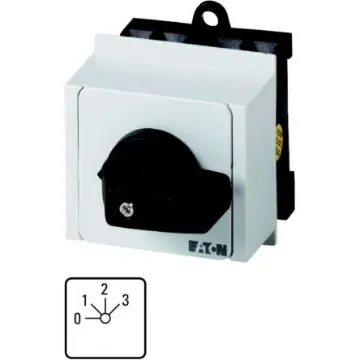 Eaton, 1P 4 Position 45° Multi Step Cam Switch, 690V (Volts), 20A, Toggle Actuator - 011506 T0-2-171/IVS product image
