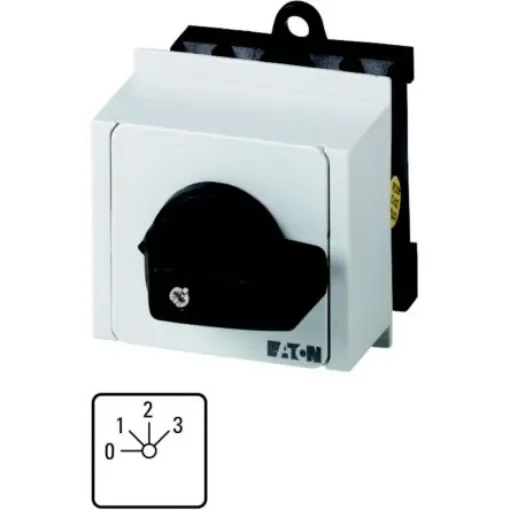 Eaton, 1P 4 Position 45° Multi Step Cam Switch, 690V (Volts), 20A, Toggle Actuator - 011506 T0-2-171/IVS product image