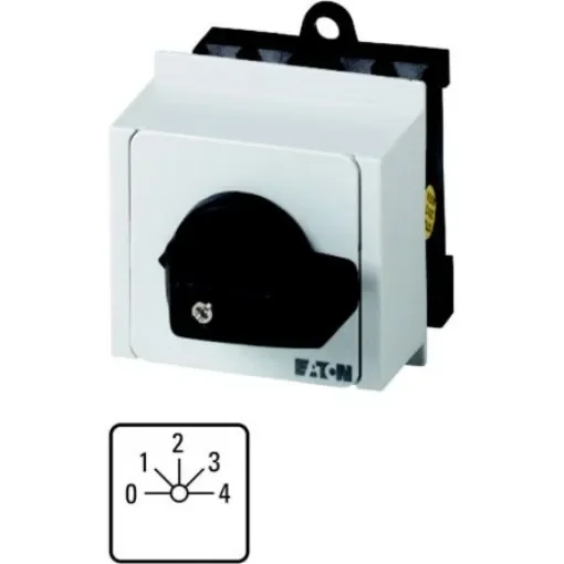 Eaton, 1P 5 Position 45° Multi Step Cam Switch, 690V (Volts), 20A, Toggle Actuator - 011513 T0-2-172/IVS product image