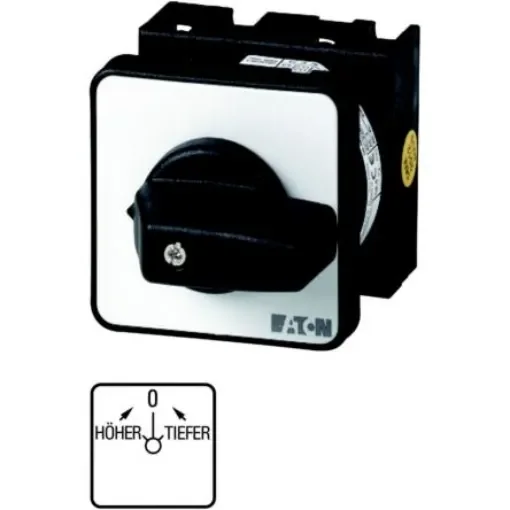 Eaton, 2P 3 Position 45° On-Off Cam Switch, 690V (Volts), 20A, Short Thumb Grip Actuator - 011663 T0-2-8150/E product image