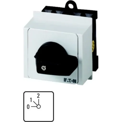 Eaton, 2P 3 Position 45° Multi Step Cam Switch, 690V (Volts), 20A, Toggle Actuator - 011764 T0-2-8260/IVS product image