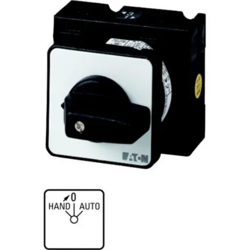 Eaton, 2P 3 Position 45° Changeover Cam Switch, 690V (Volts), 20A, Short Thumb Grip Actuator - 012033 T3-2-15435/E product image