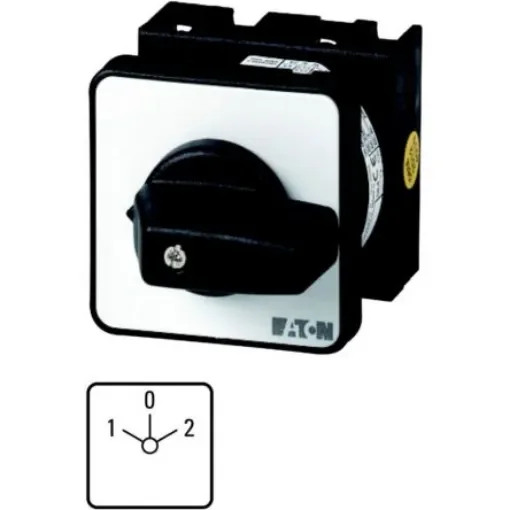 Eaton, 2P 3 Position 45° Changeover Cam Switch, 690V (Volts), 20A, Toggle Actuator - 012910 T0-3-15098/EZ product image