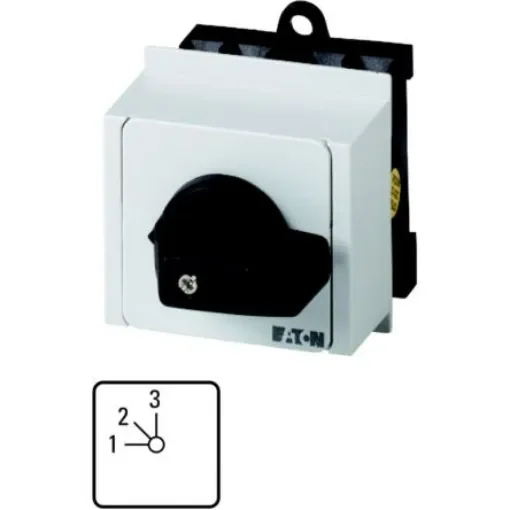 Eaton, 2P 2 Position 90° Multi Step Cam Switch, 690V (Volts), 20A, Toggle Actuator - 012956 T0-3-15137/IVS product image