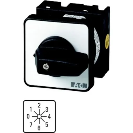 Eaton, 1P 8 Position 45° Multi Step Cam Switch, 690V (Volts), 20A, Toggle Actuator - 013551 T0-4-146/EZ product image