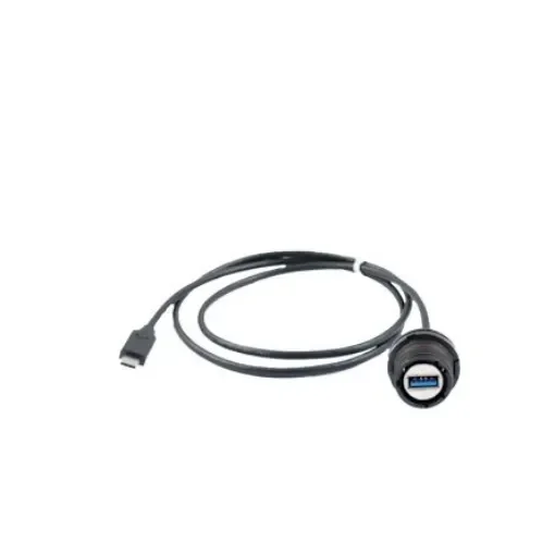 Amphenol Socapex Straight, Panel Mount, Female to Male- Dual Port Type Type A to Type C USB 3.2 IP68 USB Adaptor - 32240G-015 product image