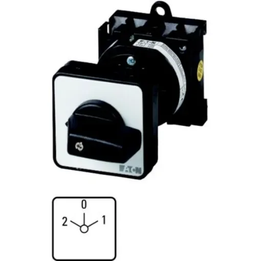 Eaton, 1P 3 Position 45° Changeover Cam Switch, 690V (Volts), 2A, Short Lever Actuator - 015125 T0-1-15421/Z product image