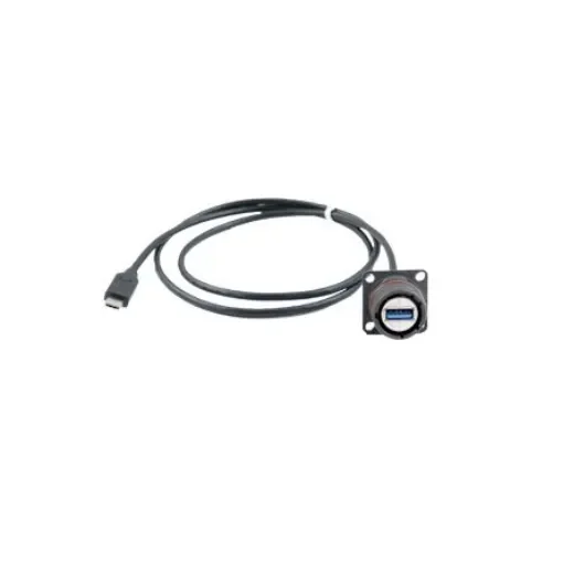 Amphenol Socapex Straight, Panel Mount, Female to Male- Dual Port Type Type A to Type C USB 3.2 IP68 USB Adaptor - 31930N-050 product image