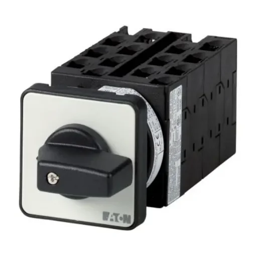 Eaton, 14P 2 Position 90° Changeover Cam Switch, 690V (Volts), 20A, Short Thumb Grip Actuator - 016003 T0-7-8371/E product image
