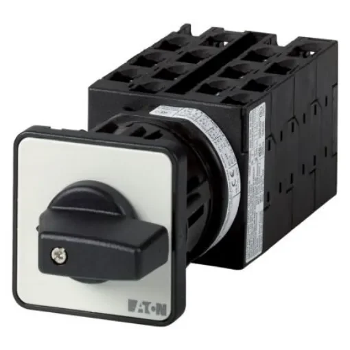 Eaton, 14P 2 Position 90° Changeover Cam Switch, 690V (Volts), 20A, Short Thumb Grip Actuator - 016004 T0-7-8371/EZ product image
