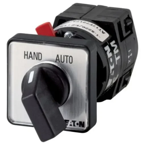 Eaton, 1P 2 Position 60° Changeover Cam Switch, 500V (Volts), 10A, Short Thumb Grip Actuator - 016925 TM-1-8220/EZ+FS288 product image