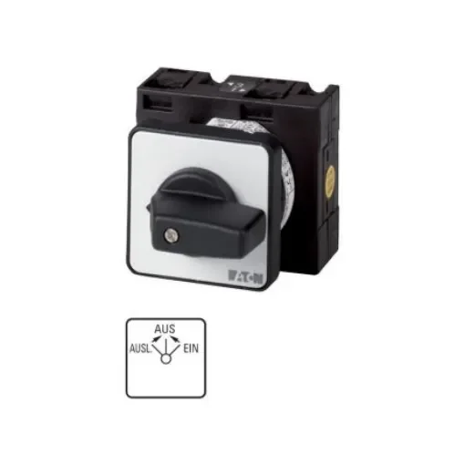 Eaton, 1P 3 Position 45° Changeover Cam Switch, 690V (Volts), 32A, Toggle Actuator - 018528 T3-2-8515/EZ product image