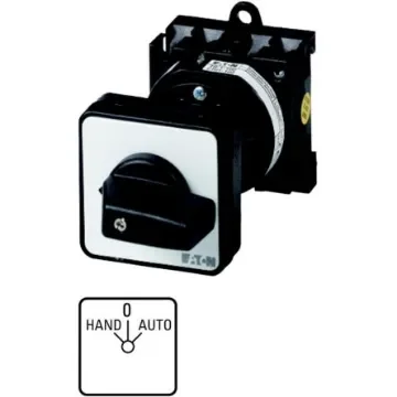 Eaton, 2P 3 Position 45° Changeover Cam Switch, 690V (Volts), 20A, Toggle Actuator - 043602 T0-2-15432/Z product image
