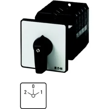 Eaton, 2P 3 Position 60° Multi Speed Cam Switch, 600V (Volts), 100A, Short Thumb Grip Actuator - 096850 T5-2-37/Z product image