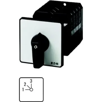 Eaton, 1P 3 Position 45° Multi Step Cam Switch, 600V (Volts), 100A, Toggle Actuator - 097034 T5-2-148/Z product image