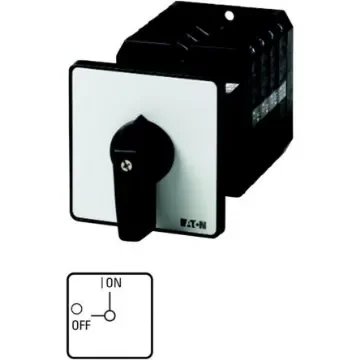 Eaton, 2P 2 Position 90° On-Off Cam Switch, 690V (Volts), 100A, Door Coupling Rotary Drive Actuator - 098803 T5-1-102/Z product image