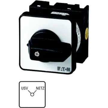 Eaton, 2P 2 Position 90° Changeover Cam Switch, 690V (Volts), 20A, Short Thumb Grip Actuator - 098854 T0-2-15542/EZ product image