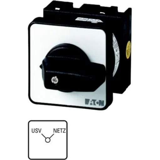 Eaton, 2P 2 Position 90° Changeover Cam Switch, 690V (Volts), 20A, Short Thumb Grip Actuator - 098854 T0-2-15542/EZ product image