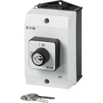 Eaton, 2P 2 Position 90° On-Off Cam Switch, 690V (Volts), 20A, Key Actuator - 207063 T0-1-102/I1/S product image