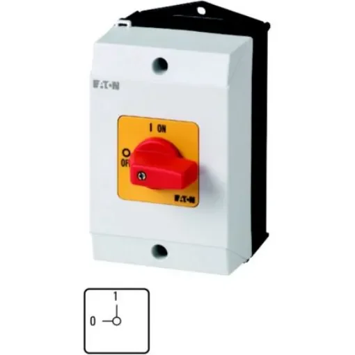 Eaton, 1P 2 Position 90° On-Off Cam Switch, 690V (Volts), 20A, Short Thumb Grip Actuator - 207075 T0-1-8200/I1-RT product image