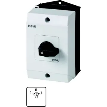 Eaton, 1P 3 Position 45° Changeover Cam Switch, 690V (Volts), 20A, Short Thumb Grip Actuator - 207077 T0-1-8214/I1 product image
