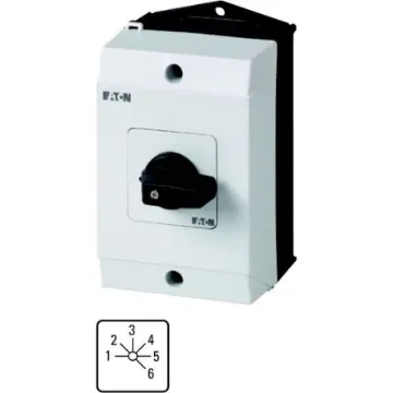 Eaton, 1P 6 Position 45° Multi Step Cam Switch, 690V (Volts), 20A, Toggle Actuator - 207127 T0-3-8233/I1 product image