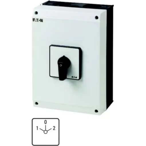 Eaton, 2P 3 Position 60° Changeover Cam Switch, 690V (Volts), 100A, Short Thumb Grip Actuator - 222431 T5-2-8211/I5 product image