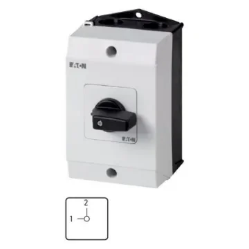 Eaton, 2P 2 Position 90° Changeover Cam Switch, 690V (Volts), 20A, Toggle Actuator - 222605 T0-2-15442/I1 product image