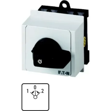 Eaton, 1P 3 Position 45° Changeover Cam Switch, 690V (Volts), 20A, Short Thumb Grip Actuator - 045967 T0-1-8214/IVS product image
