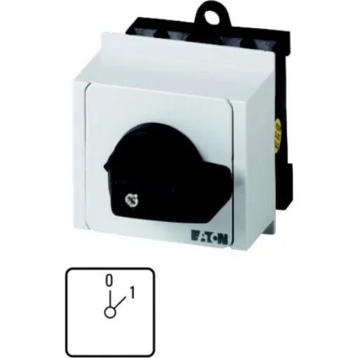 Eaton, 1P 2 Position 45° On-Off Cam Switch, 690V (Volts), 20A, Rotary Actuator - 045973 T0-1-15401/IVS product image