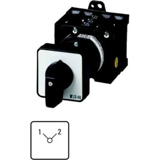 Eaton, 2P 2 Position 90° Changeover Cam Switch, 690V (Volts), 32A, Short Lever Actuator - 047600 T3-2-8221/Z product image