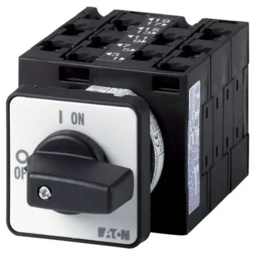Eaton, 10P 2 Position 90° On-Off Cam Switch, 690V (Volts), 32A, Rotary Actuator - 057090 T3-5-8346/E product image